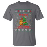 Funny Merry Capymas T Shirt Capybara Christmas Party - Wonder Print Shop