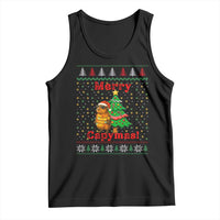 Funny Merry Capymas Tank Top Capybara Christmas Party - Wonder Print Shop