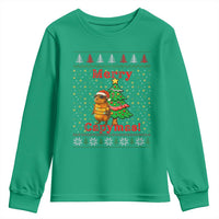 Funny Merry Capymas Youth Sweatshirt Capybara Christmas Party - Wonder Print Shop