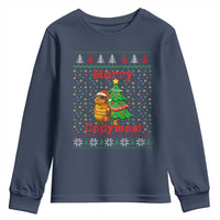 Funny Merry Capymas Youth Sweatshirt Capybara Christmas Party - Wonder Print Shop