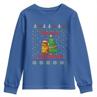 Funny Merry Capymas Youth Sweatshirt Capybara Christmas Party - Wonder Print Shop