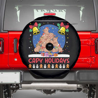 Capybara Christmas Tree Spare Tire Cover Funny Capy Holidays Gift - Wonder Print Shop