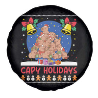 Capybara Christmas Tree Spare Tire Cover Funny Capy Holidays Gift - Wonder Print Shop