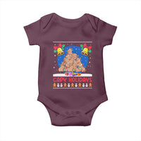 Capybara Christmas Tree Baby Onesie Funny Capy Holidays Gift - Wonder Print Shop