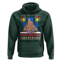 Capybara Christmas Tree Hoodie Funny Capy Holidays Gift - Wonder Print Shop