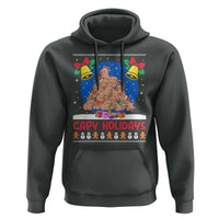 Capybara Christmas Tree Hoodie Funny Capy Holidays Gift - Wonder Print Shop