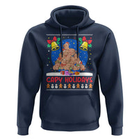 Capybara Christmas Tree Hoodie Funny Capy Holidays Gift - Wonder Print Shop