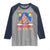 Capybara Christmas Tree Raglan Shirt Funny Capy Holidays Gift - Wonder Print Shop