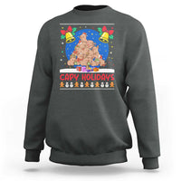 Capybara Christmas Tree Sweatshirt Funny Capy Holidays Gift - Wonder Print Shop