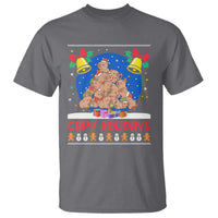 Capybara Christmas Tree T Shirt Funny Capy Holidays Gift - Wonder Print Shop