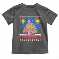 Capybara Christmas Tree Toddler T Shirt Funny Capy Holidays Gift - Wonder Print Shop