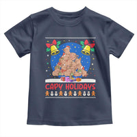 Capybara Christmas Tree Toddler T Shirt Funny Capy Holidays Gift - Wonder Print Shop