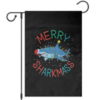 Christmas Shark Garden Flag Funny Merry Sharkmas Xmas Gift - Wonder Print Shop