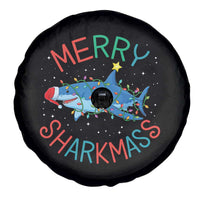 Christmas Shark Spare Tire Cover Funny Merry Sharkmas Xmas Gift - Wonder Print Shop