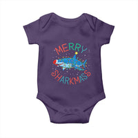 Christmas Shark Baby Onesie Funny Merry Sharkmas Xmas Gift - Wonder Print Shop
