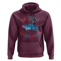 Christmas Shark Hoodie Funny Merry Sharkmas Xmas Gift - Wonder Print Shop