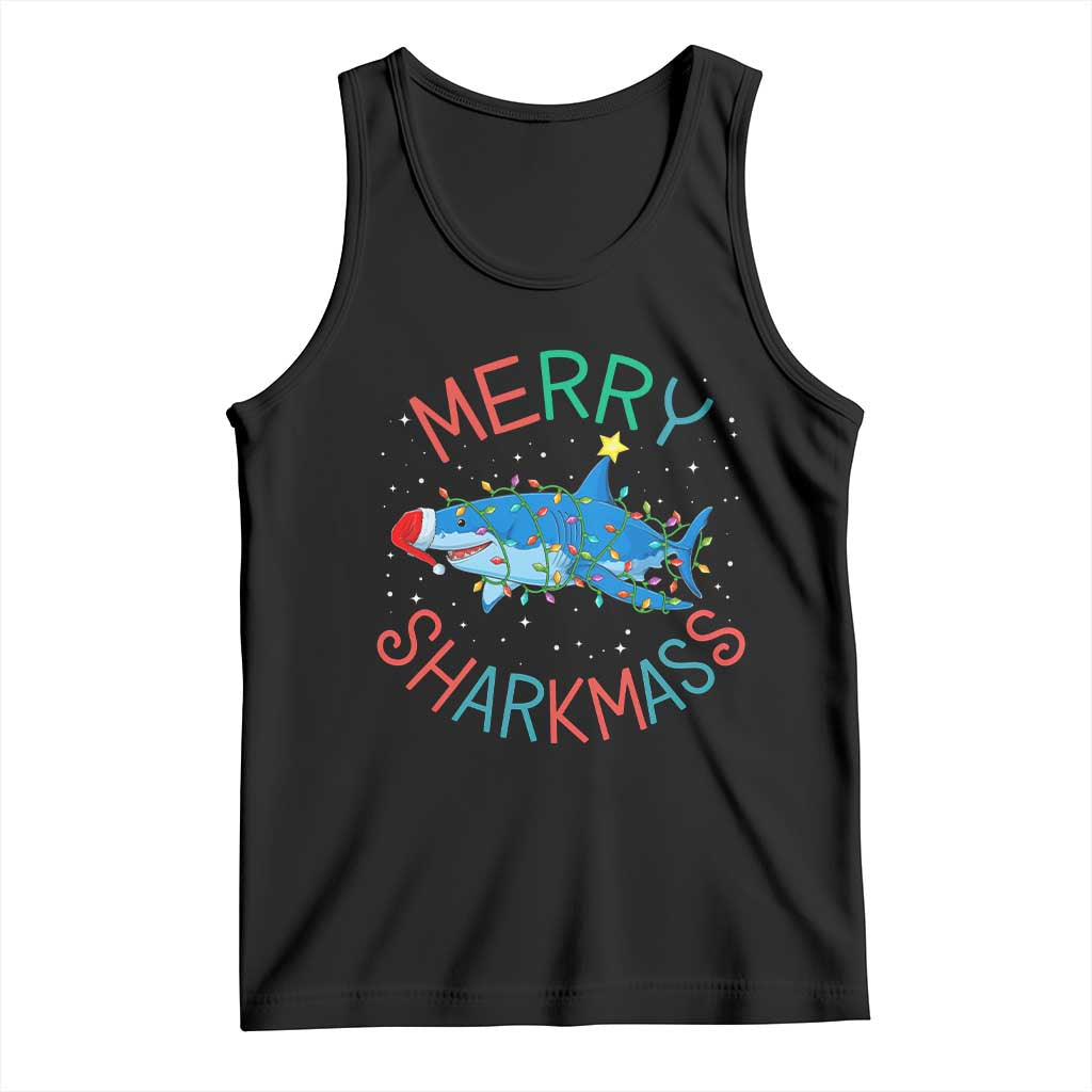 Christmas Shark Tank Top Funny Merry Sharkmas Xmas Gift - Wonder Print Shop