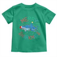 Christmas Shark Toddler T Shirt Funny Merry Sharkmas Xmas Gift - Wonder Print Shop