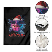 Funny Christmas Santa Shark Xmas Gift Garden Flag - Wonder Print Shop
