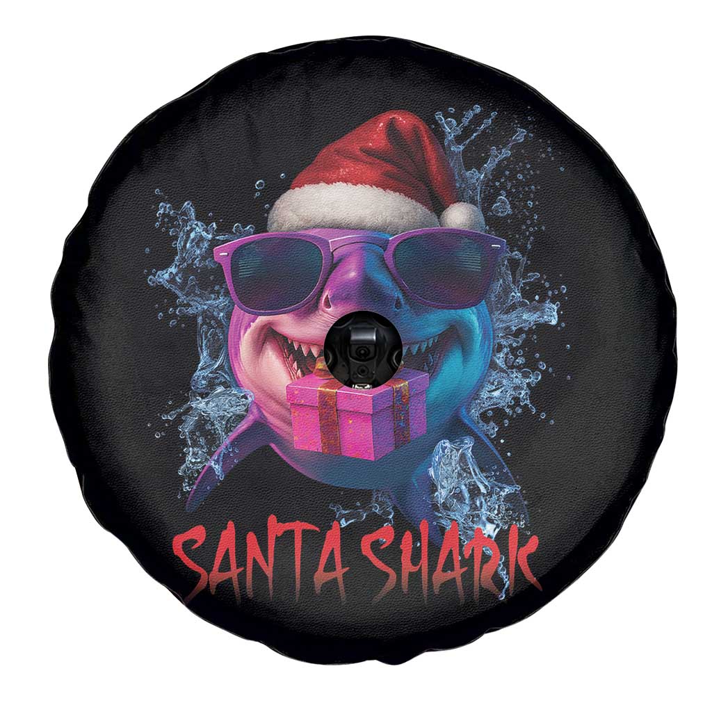 Funny Christmas Santa Shark Xmas Gift Spare Tire Cover - Wonder Print Shop