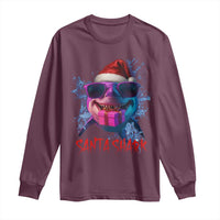 Funny Christmas Santa Shark Xmas Gift Long Sleeve Shirt - Wonder Print Shop