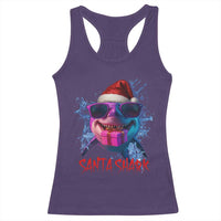 Funny Christmas Santa Shark Xmas Gift Racerback Tank Top - Wonder Print Shop