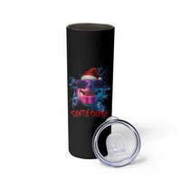 Funny Christmas Santa Shark Xmas Gift Skinny Tumbler