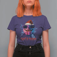 Funny Christmas Santa Shark Xmas Gift T Shirt For Women - Wonder Print Shop