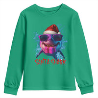 Funny Christmas Santa Shark Xmas Gift Youth Sweatshirt - Wonder Print Shop