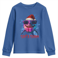 Funny Christmas Santa Shark Xmas Gift Youth Sweatshirt - Wonder Print Shop