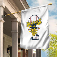 Cool Banana Playing Baseball Garden Flag Funny Fruit Sports Gift - Wonder Print Shop