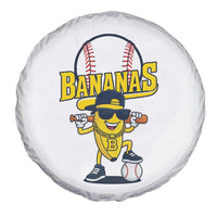 Cool Banana Playing Baseball Spare Tire Cover Funny Fruit Sports Gift - Wonder Print Shop