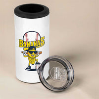 Cool Banana Playing Baseball 4 in 1 Can Cooler Tumbler Funny Fruit Sports Gift