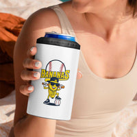Cool Banana Playing Baseball 4 in 1 Can Cooler Tumbler Funny Fruit Sports Gift