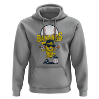 Cool Banana Playing Baseball Hoodie Funny Fruit Sports Gift - Wonder Print Shop