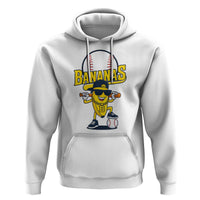 Cool Banana Playing Baseball Hoodie Funny Fruit Sports Gift - Wonder Print Shop