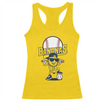 Cool Banana Playing Baseball Racerback Tank Top Funny Fruit Sports Gift - Wonder Print Shop