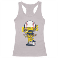 Cool Banana Playing Baseball Racerback Tank Top Funny Fruit Sports Gift - Wonder Print Shop
