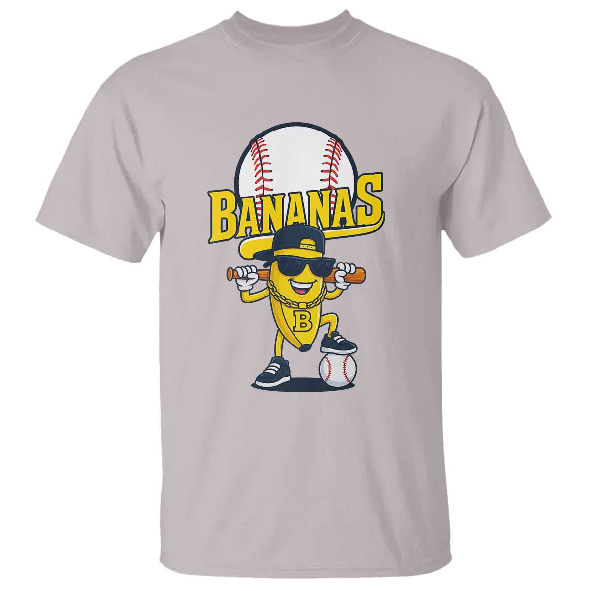 Cool Banana Playing Baseball T Shirt Funny Fruit Sports Gift - Wonder Print Shop