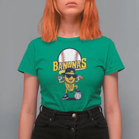 Cool Banana Playing Baseball T Shirt For Women Funny Fruit Sports Gift - Wonder Print Shop