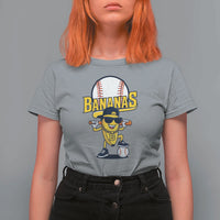 Cool Banana Playing Baseball T Shirt For Women Funny Fruit Sports Gift - Wonder Print Shop