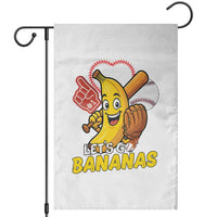Funny Baseball Garden Flag Lets Go Bananas Fruit Sports Lover Gift - Wonder Print Shop