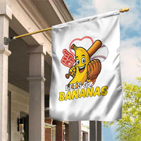 Funny Baseball Garden Flag Lets Go Bananas Fruit Sports Lover Gift - Wonder Print Shop