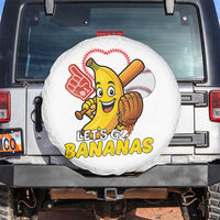 Funny Baseball Spare Tire Cover Lets Go Bananas Fruit Sports Lover Gift - Wonder Print Shop