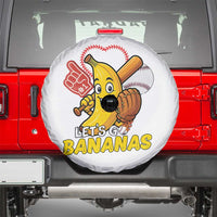Funny Baseball Spare Tire Cover Lets Go Bananas Fruit Sports Lover Gift - Wonder Print Shop