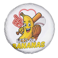 Funny Baseball Spare Tire Cover Lets Go Bananas Fruit Sports Lover Gift - Wonder Print Shop