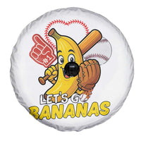 Funny Baseball Spare Tire Cover Lets Go Bananas Fruit Sports Lover Gift - Wonder Print Shop