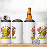 Funny Baseball 4 in 1 Can Cooler Tumbler Lets Go Bananas Fruit Sports Lover Gift