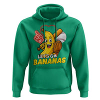 Funny Baseball Hoodie Lets Go Bananas Fruit Sports Lover Gift - Wonder Print Shop