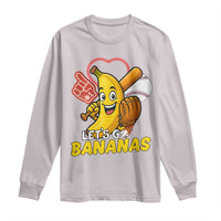 Funny Baseball Long Sleeve Shirt Lets Go Bananas Fruit Sports Lover Gift - Wonder Print Shop